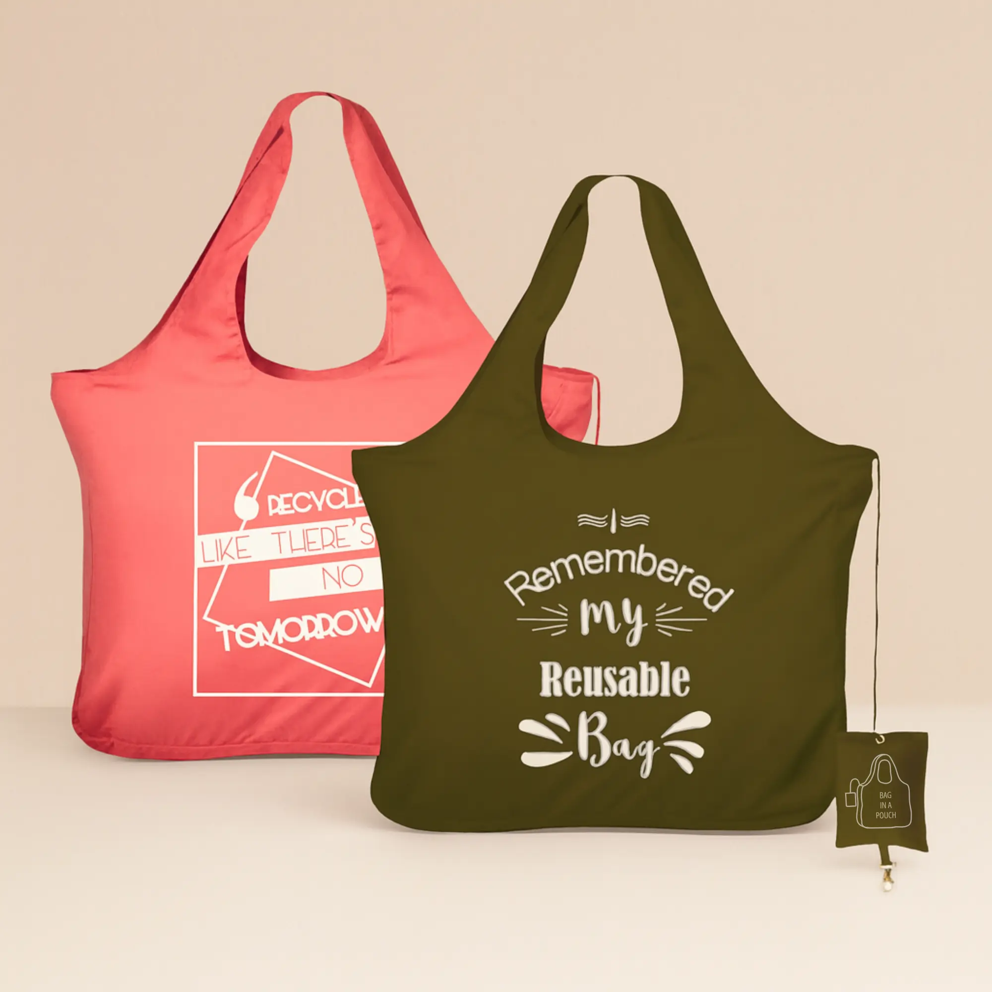 green-pink-foldable-microfiber-tote-bag-gym-shopping