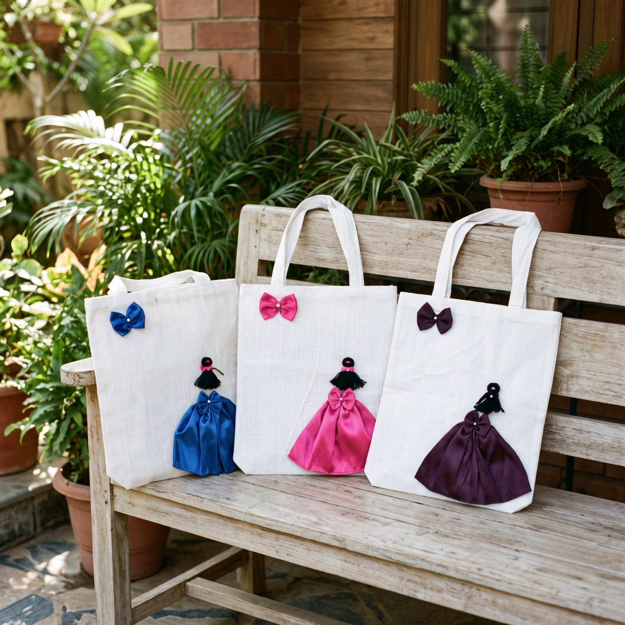 ivillage-cotton-tote-bag-for-women-girls-pack-of-3-with-decorative-doll-frock-design