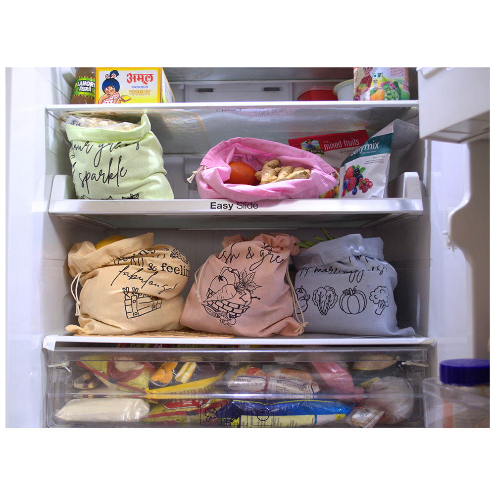 ivillage-cotton-vegetable-bags-set-of-5-fridge-storage-bag-for-vegetables-fruits-storage-pouches-for-refrigerator-durable-reusable-drawstring-pouch-for-sabji-vegetables-storage-bag