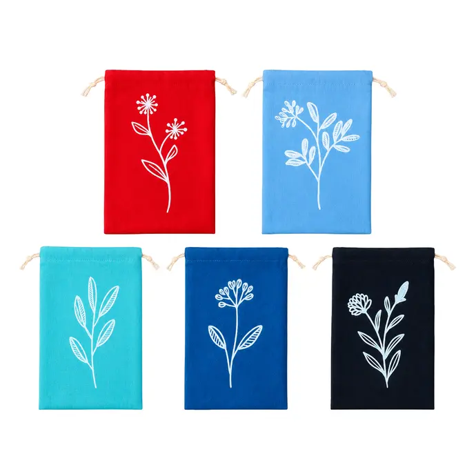 pure-cotton-floral-gifting-pouch-set-of-5-9x6-inch-drawstring-potli-bags-multipurpose-jewellery-gift-cosmetic-storage-bags