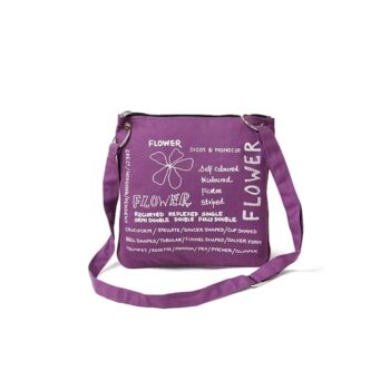 Multipurpose cotton bag with overlock stitching and cross-stitched handles